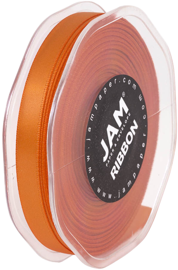 Orange Satin 3/8 Inch x 25 Yards Ribbon