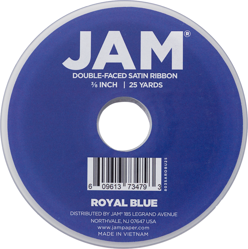 Royal Blue Satin 3/8 Inch x 25 Yards Ribbon
