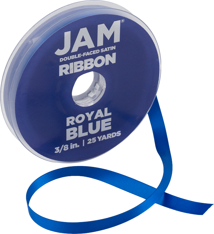 Royal Blue Satin 3/8 Inch x 25 Yards Ribbon
