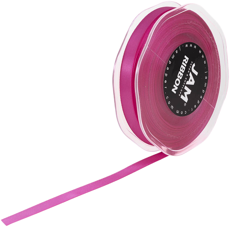 Hot Pink Satin 3/8 Inch x 25 Yards Ribbon