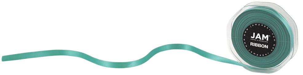 Teal Blue Satin 3/8 Inch x 25 Yards Ribbon