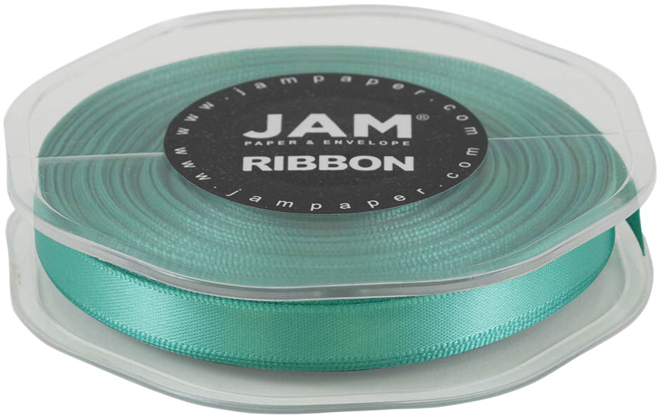 Teal Blue Satin 3/8 Inch x 25 Yards Ribbon
