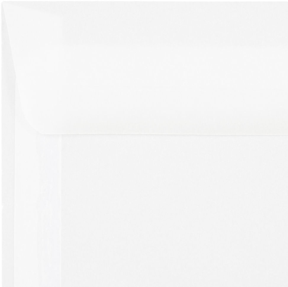 Clear Translucent 30lb 6 x 9 Booklet Envelopes