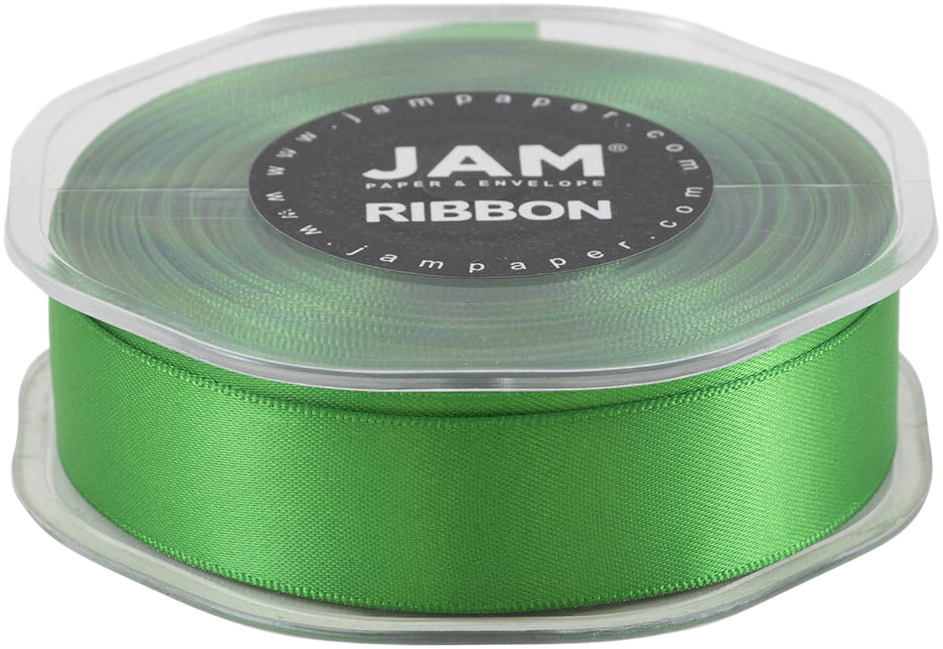 Emerald Green Satin 7/8 Inch Thick x 25 Yards Ribbon