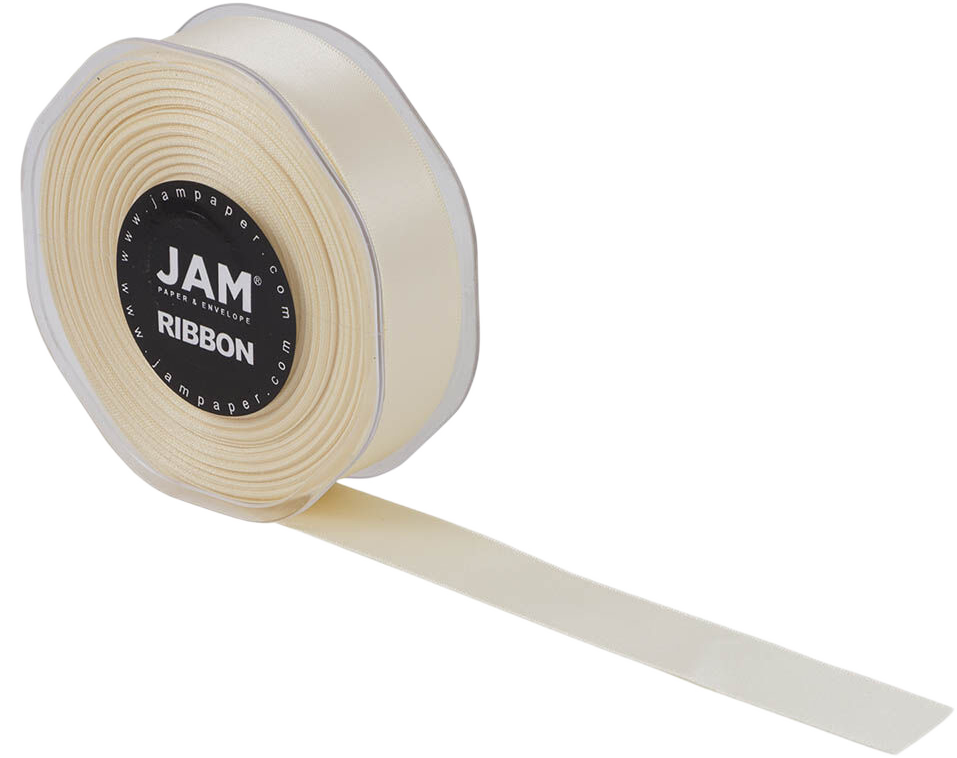 Ivory Satin 7/8 Inch x 25 Yards Ribbon