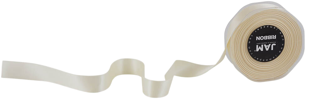 Ivory Satin 7/8 Inch x 25 Yards Ribbon
