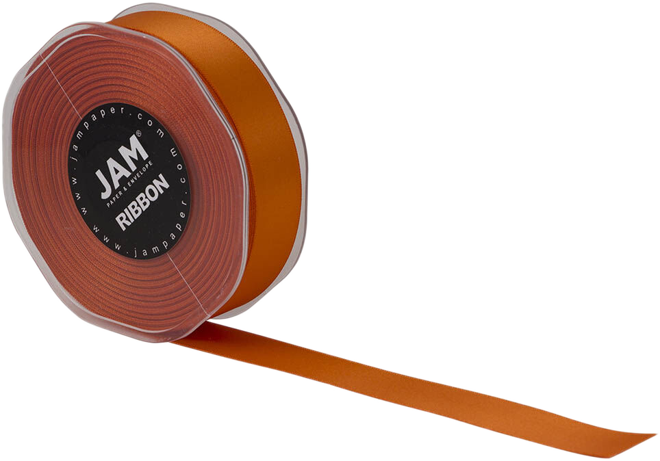 Orange Satin 7/8 Inch x 25 Yards Ribbon