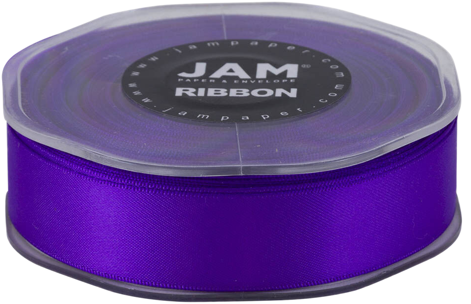 Purple Satin 7/8 Inch x 25 Yards Ribbon