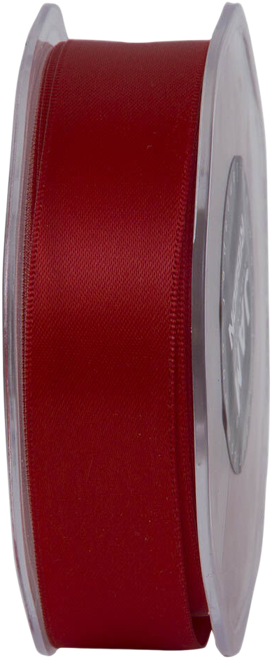 Red Satin 7/8 Inch Thick x 25 Yards Ribbon