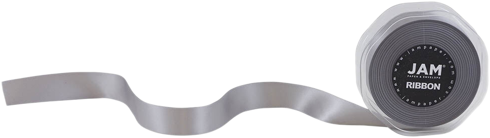 Silver Satin 7/8 Inch x 25 Yards Ribbon