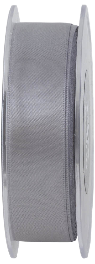 Silver Satin 7/8 Inch x 25 Yards Ribbon