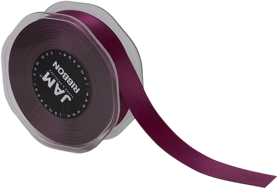 Burgundy Satin 7/8 Inch x 25 Yards Ribbon