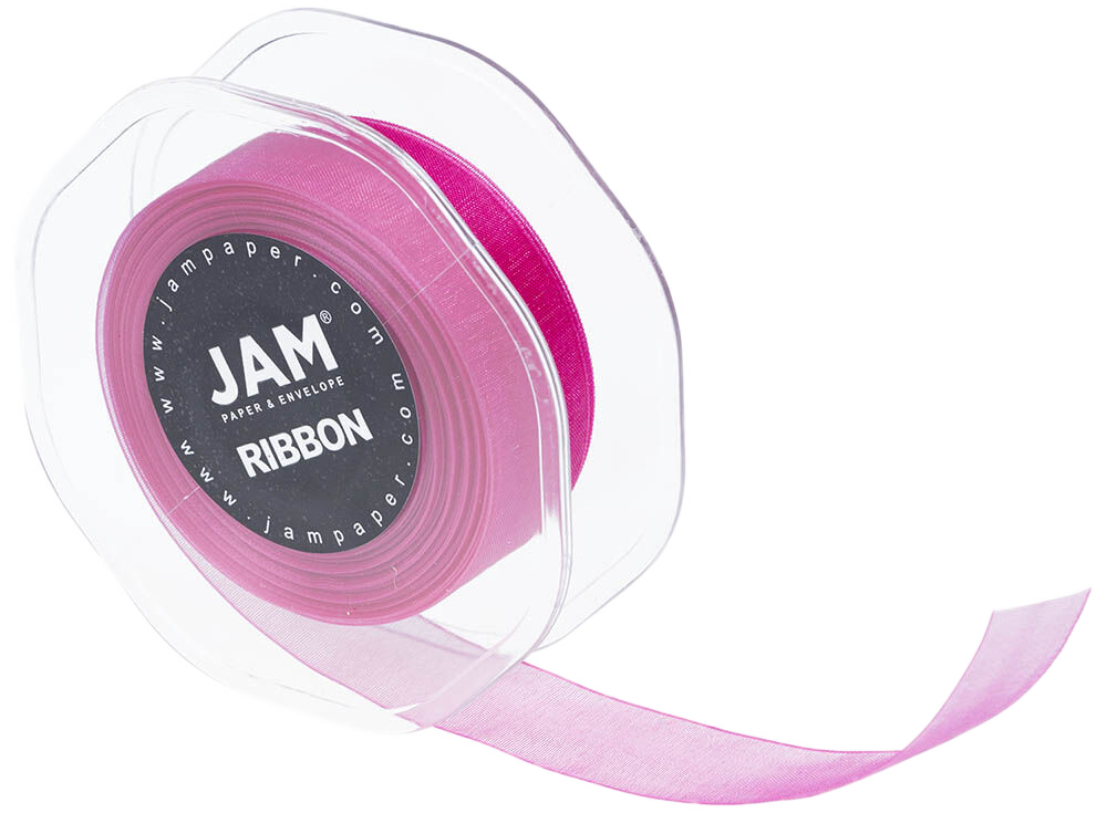 Hot Pink 7/8 Inch x 25 Yards Sheer Ribbon