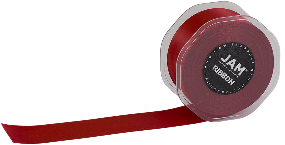 Red Satin 1 1/2 Inch Thick x 25 Yards Ribbon