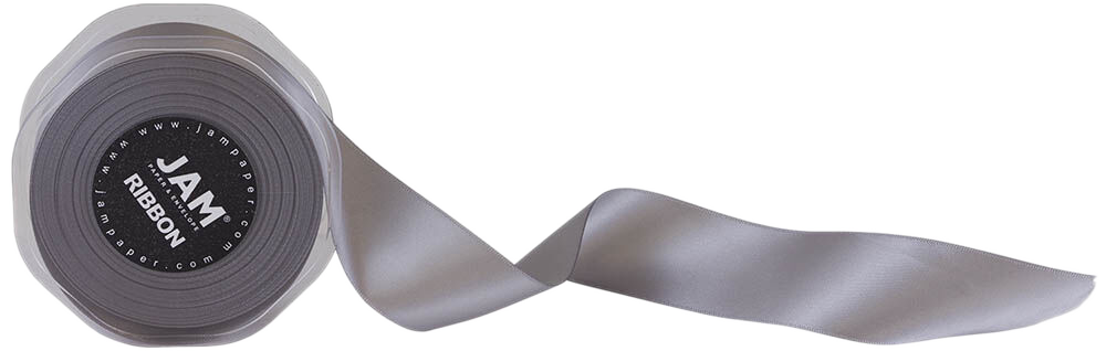 Silver Satin 1 1/2 Inch x 25 Yards Ribbon
