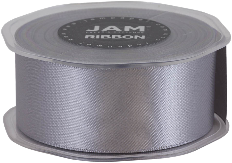 Silver Satin 1 1/2 Inch x 25 Yards Ribbon