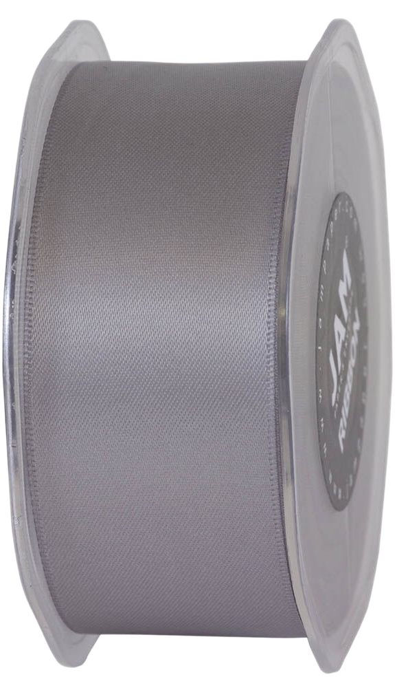 Silver Satin 1 1/2 Inch x 25 Yards Ribbon