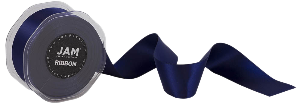 Navy Blue Satin 1 1/2 Inch x 25 Yards Ribbon