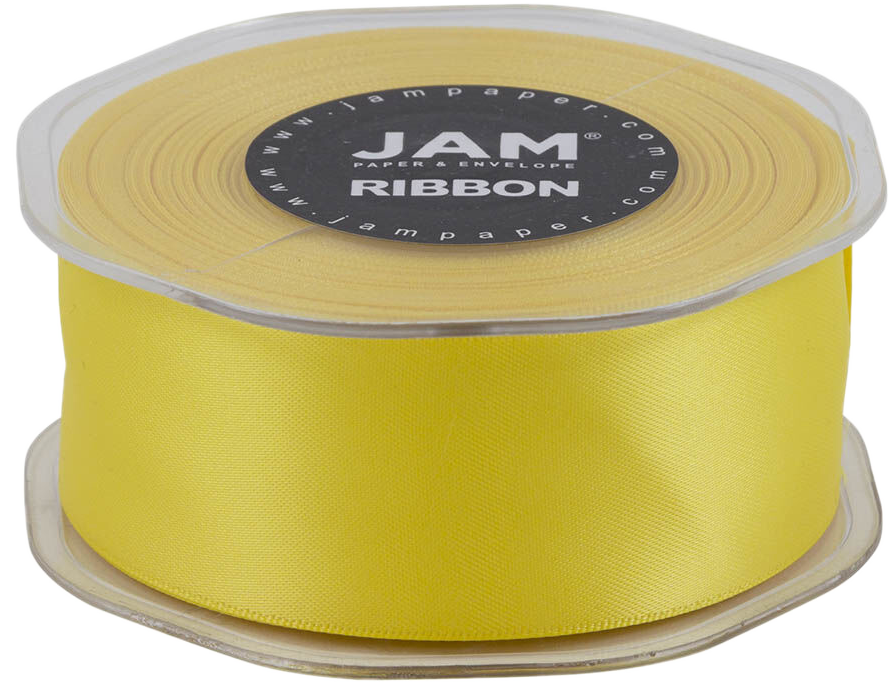 Yellow Satin 1 1/2 Inch x 25 Yards Ribbon