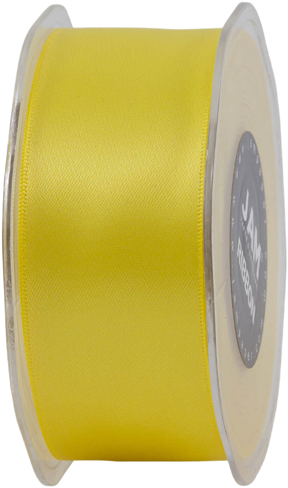 Yellow Satin 1 1/2 Inch x 25 Yards Ribbon