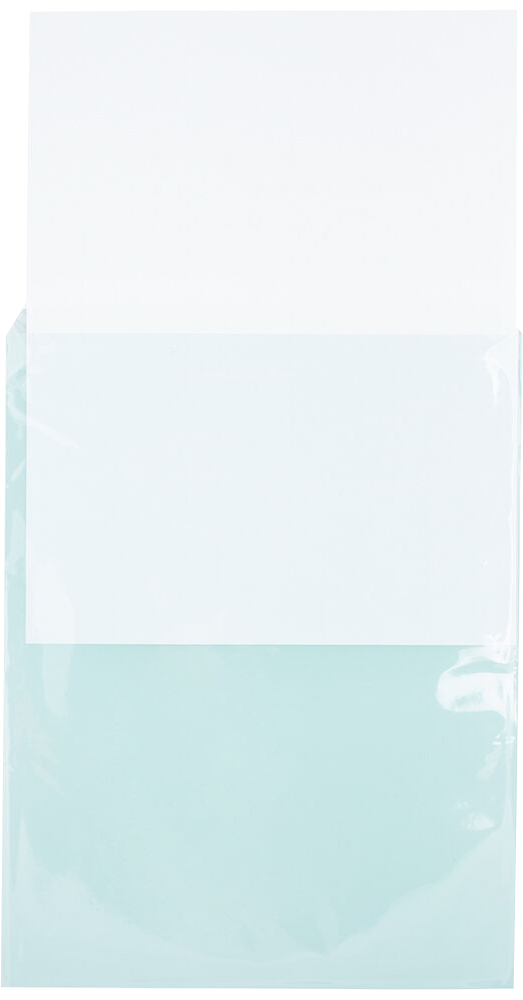 Aqua 1.6mil 8 15/16 x 11 1/4 Cello Envelopes with Peel & Seal