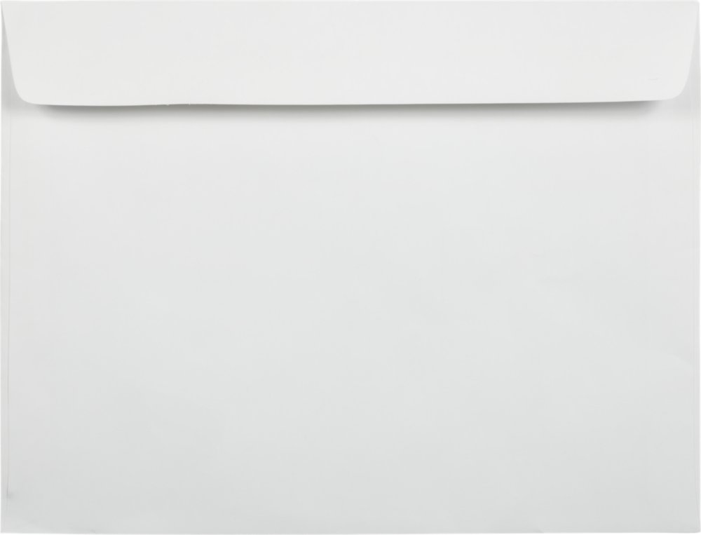 White 28lb 8 3/4 x 11 1/2 Booklet Window Envelopes