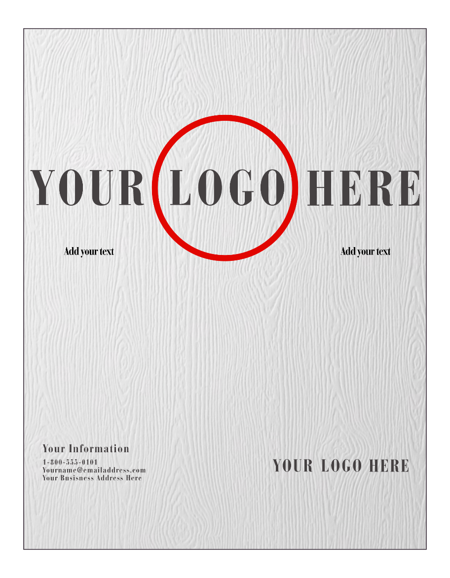 White 120lb 8 1/2 x 11 Cardstock
