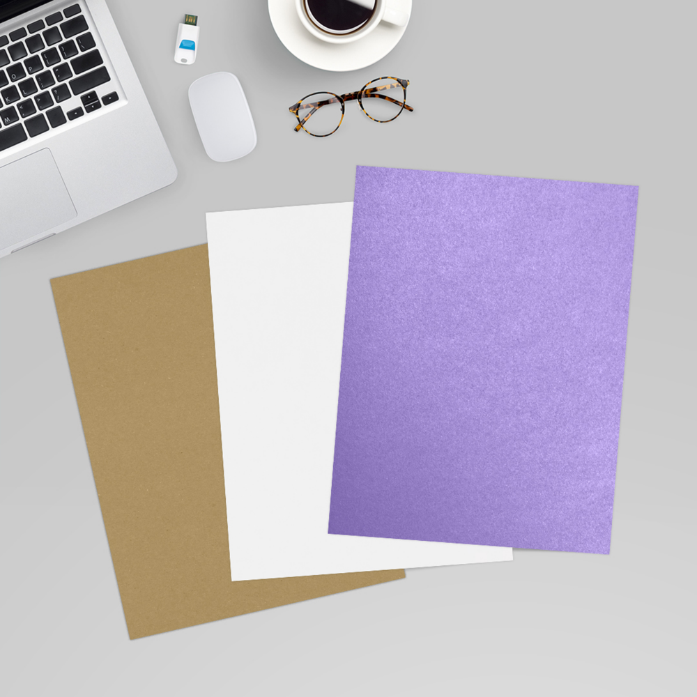 Amethyst Purple Metallic 105lb 8 1/2 x 11 Cardstock
