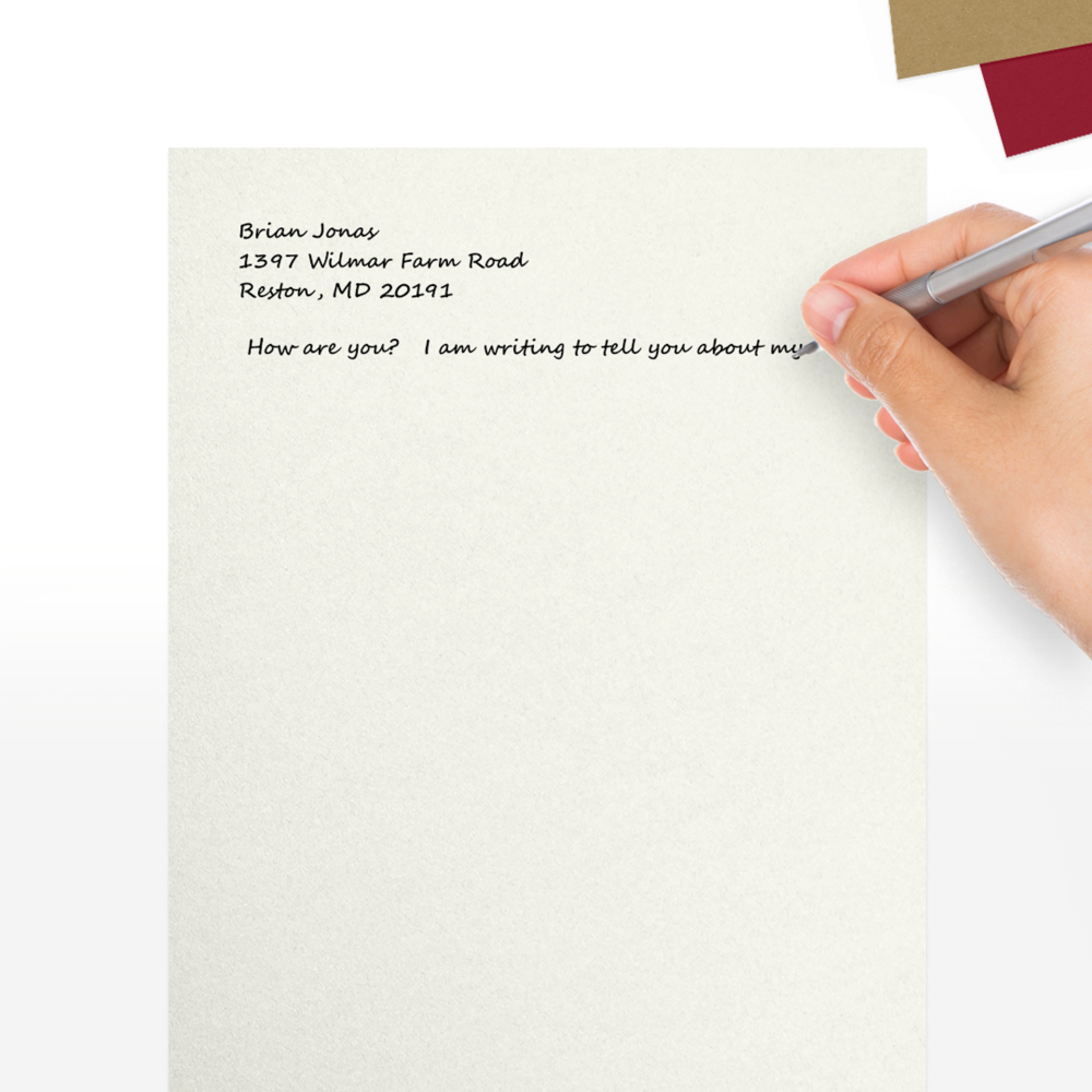 White Quartz Metallic 105lb 8 1/2 x 11 Cardstock