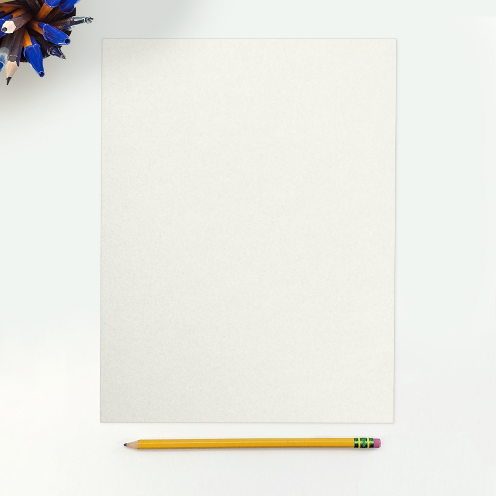 White Quartz Metallic 105lb 8 1/2 x 11 Cardstock