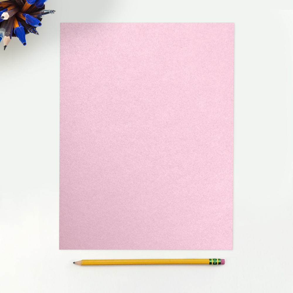 Pink Rose Metallic 105lb 8 1/2 x 11 Cardstock