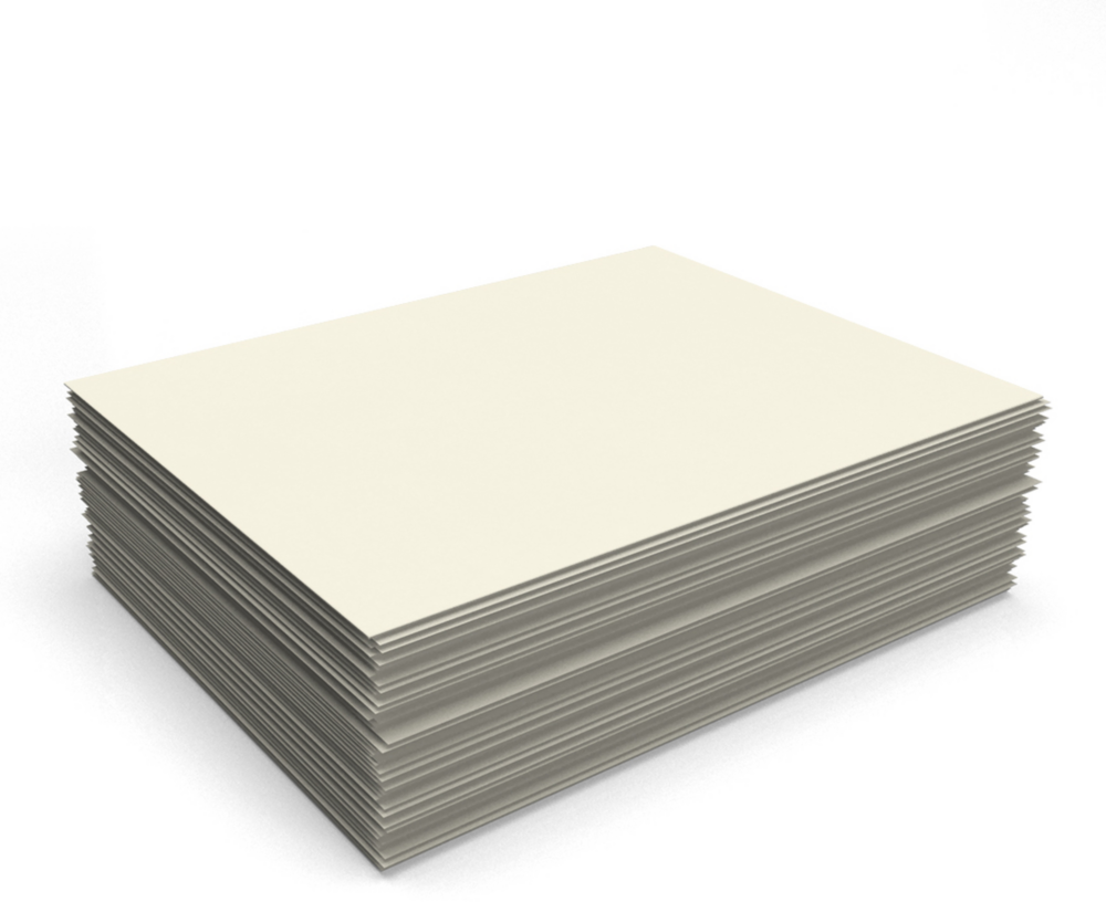 Natural White Recycled 80lb 8 1/2 x 11 Cardstock