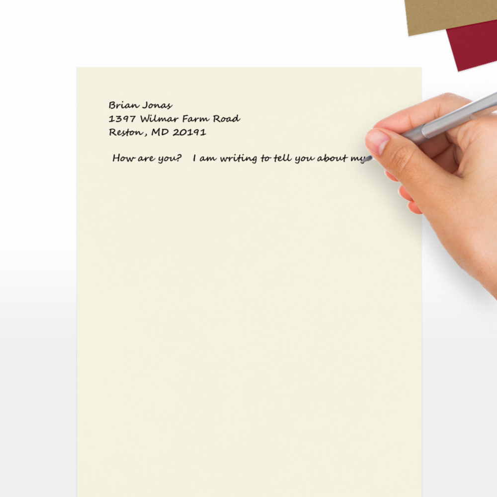 Natural White Recycled 80lb 8 1/2 x 11 Cardstock