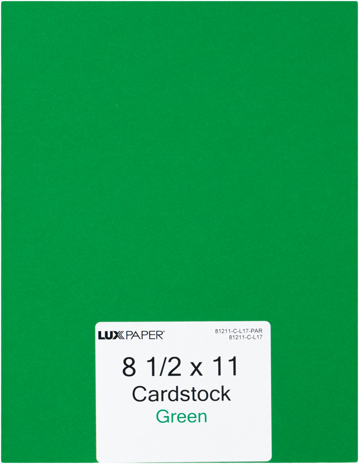 Holiday Green 100lb 8 1/2 x 11 Cardstock