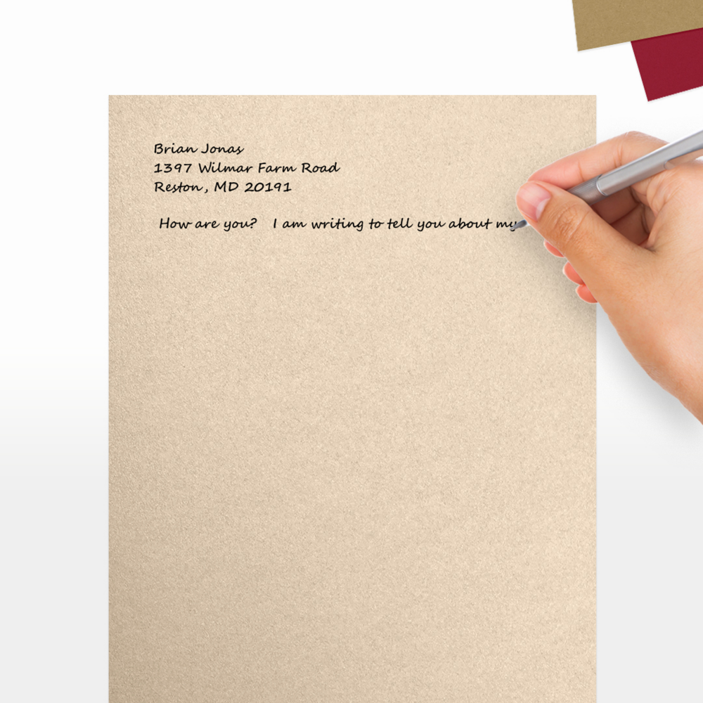 Light Brown Taupe Metallic 105lb 8 1/2 x 11 Cardstock