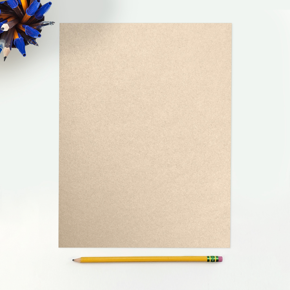 Light Brown Taupe Metallic 105lb 8 1/2 x 11 Cardstock