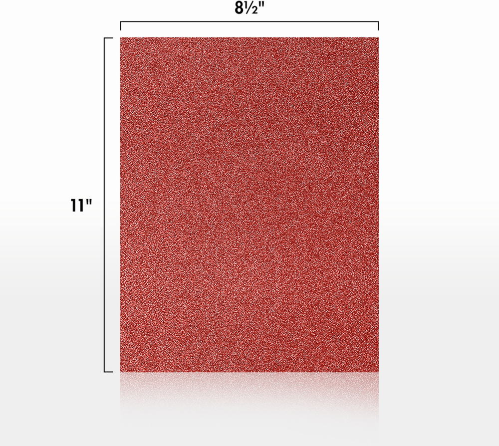Holiday Red Sparkle 110lb 8 1/2 x 11 Cardstock