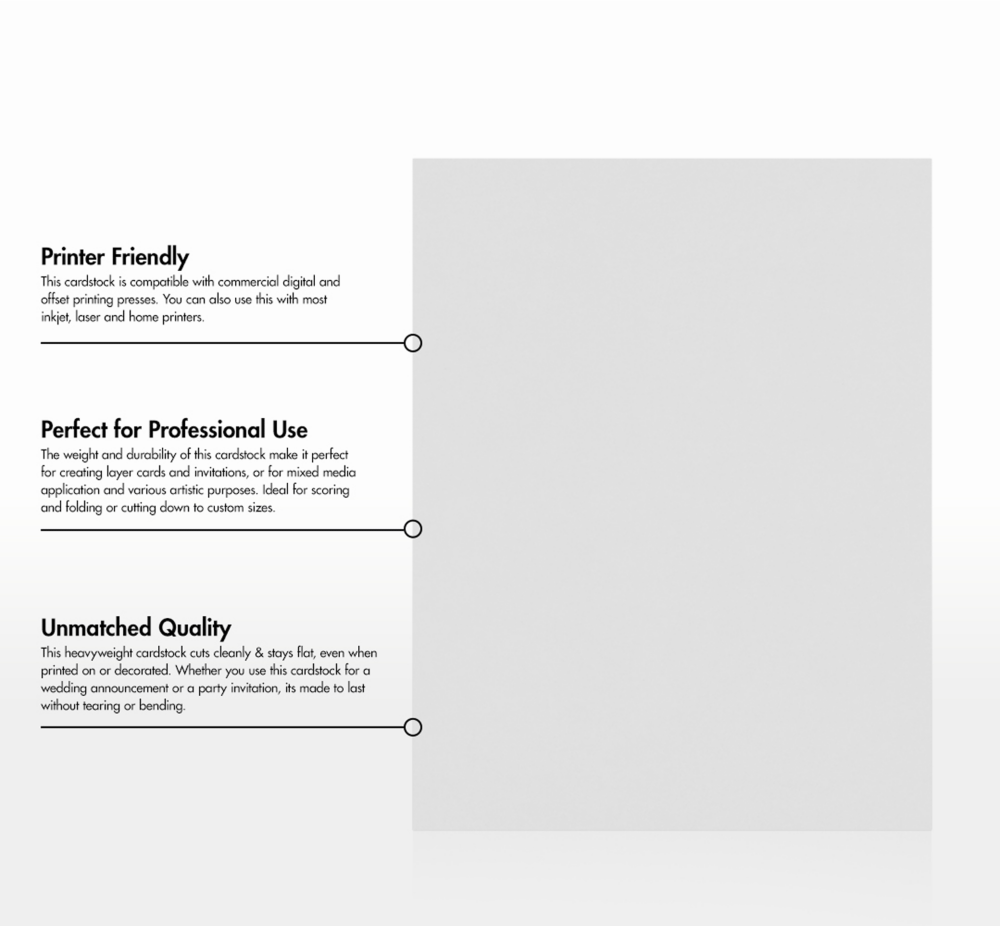 Pastel Gray Cotton 92lb 8 1/2 x 11 Cardstock