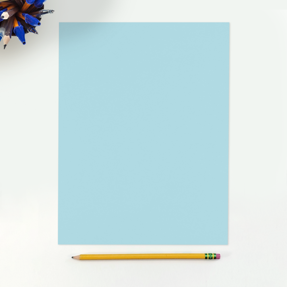 Pastel Blue 24lb 8 1/2 x 11 Paper