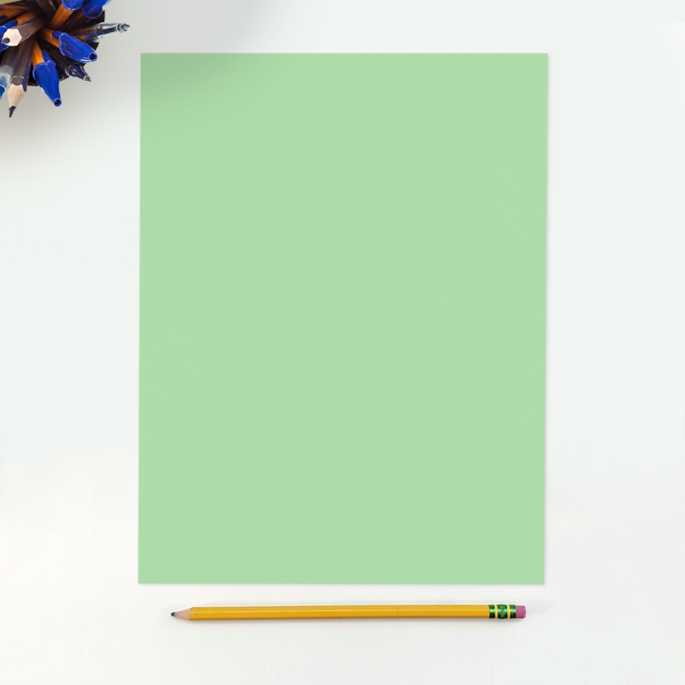 Pastel Green 24lb 8 1/2 x 11 Paper