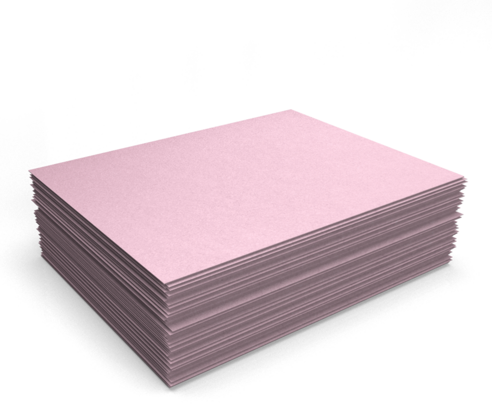 Pink Rose Metallic 32lb 8 1/2 x 11 Paper