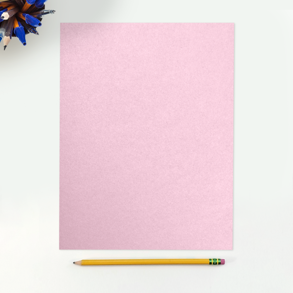 Pink Rose Metallic 32lb 8 1/2 x 11 Paper