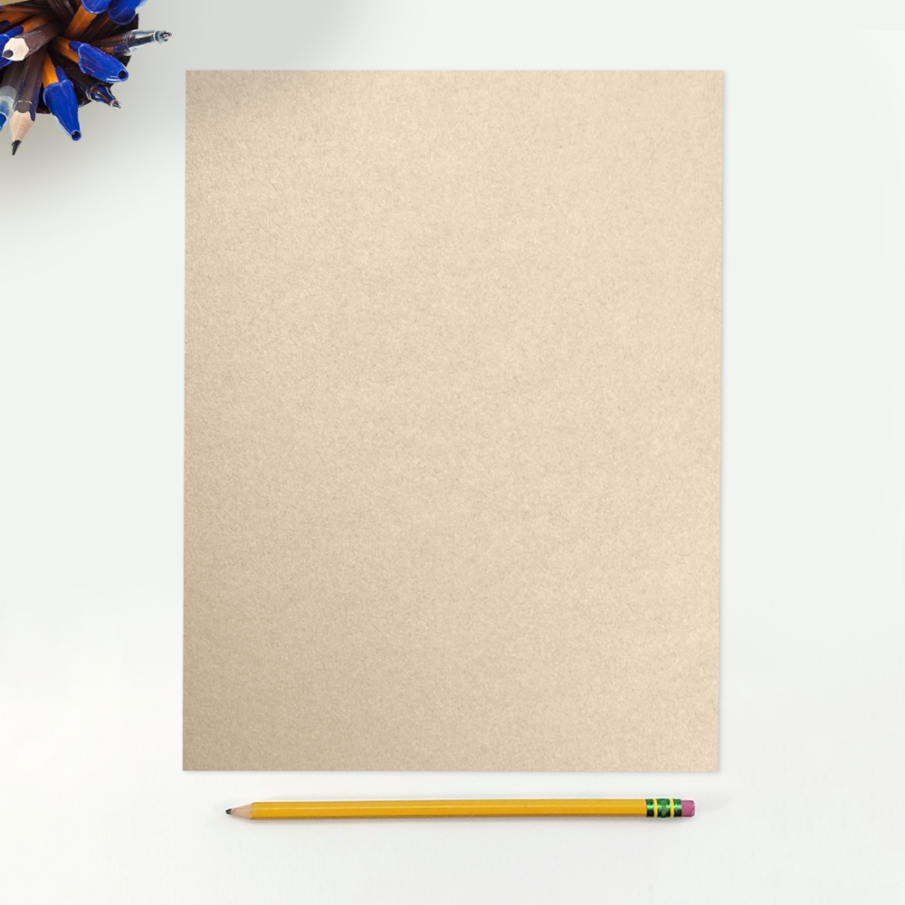Light Brown Taupe Metallic 32lb 8 1/2 x 11 Paper