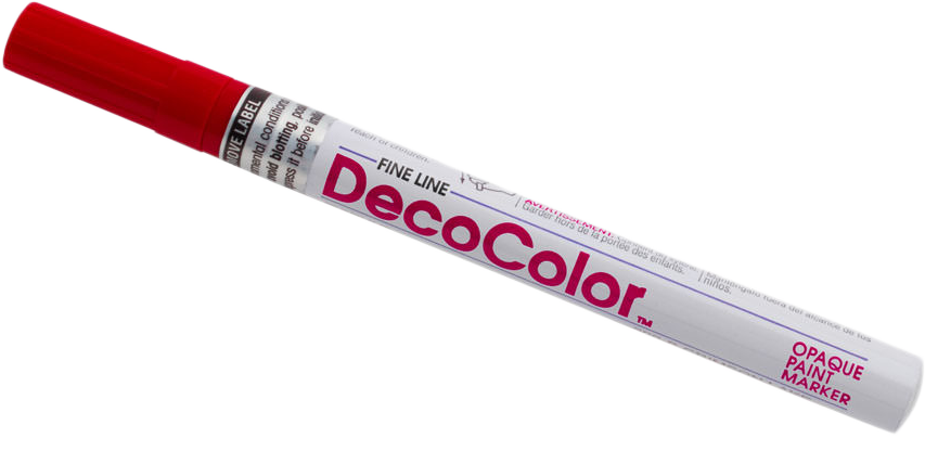 Red Fine Line Opaque Paint Markers