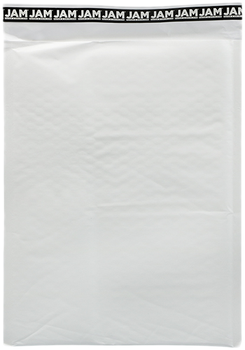 White Kraft 80lb 10 1/2 x 14 1/2 Bubble Mailer with Peel & Seal