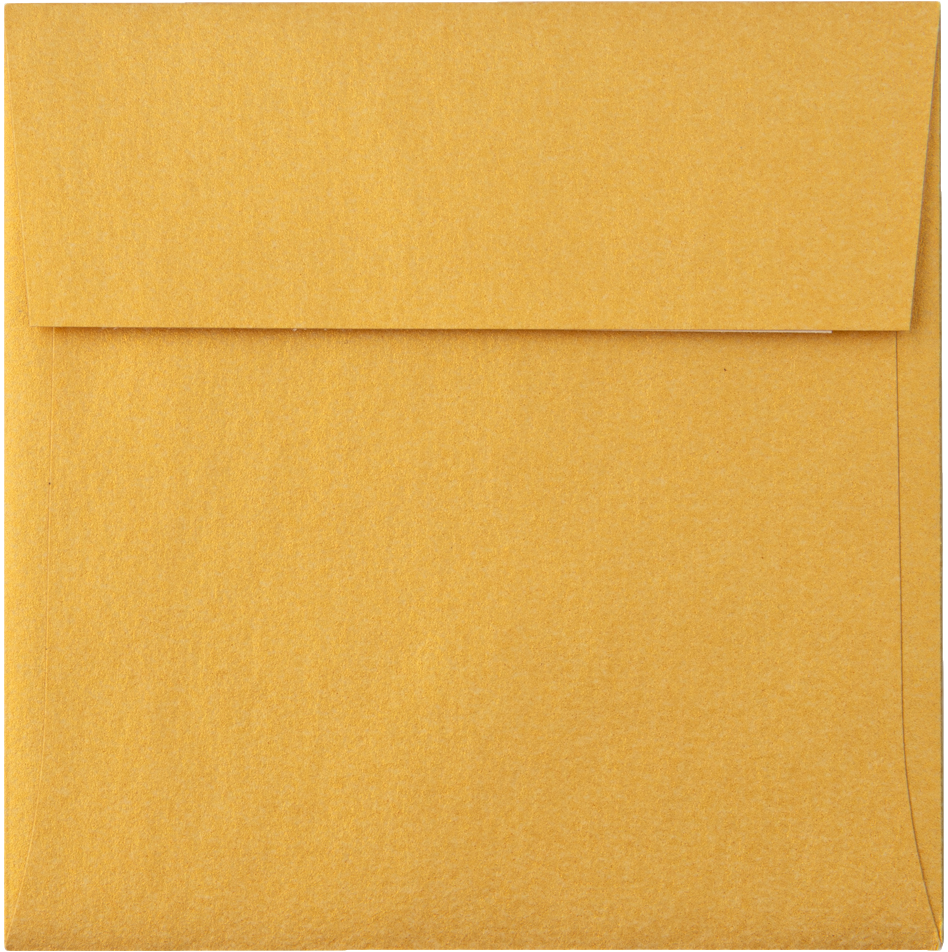 Gold Metallic 32lb 3 1/4 x 3 1/4 Square Envelopes with Peel & Seal