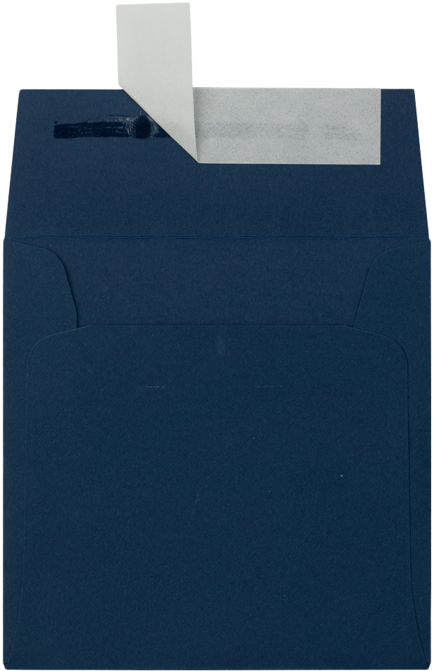 Navy Blue 32lb 3 1/4 x 3 1/4 Square Envelopes with Peel & Seal
