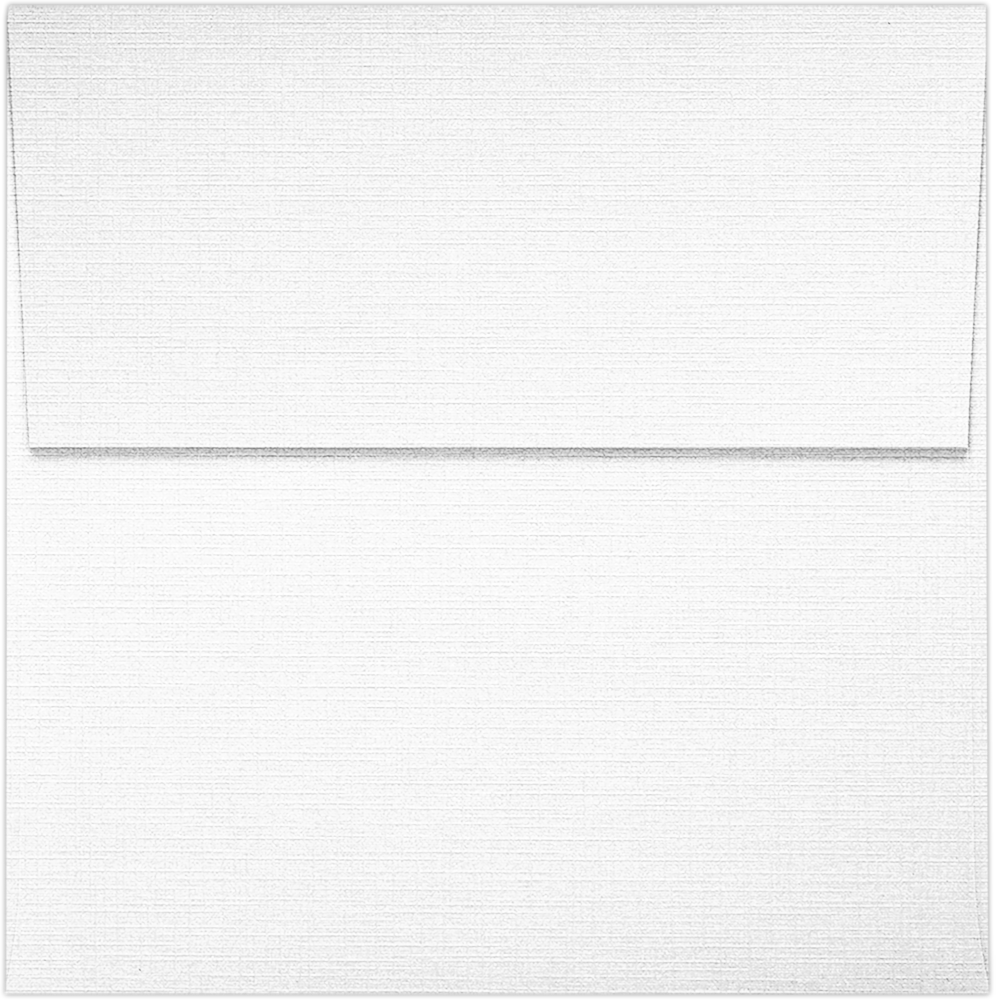 White Linen 32lb 3 1/4 x 3 1/4 Square Envelopes with Peel & Seal