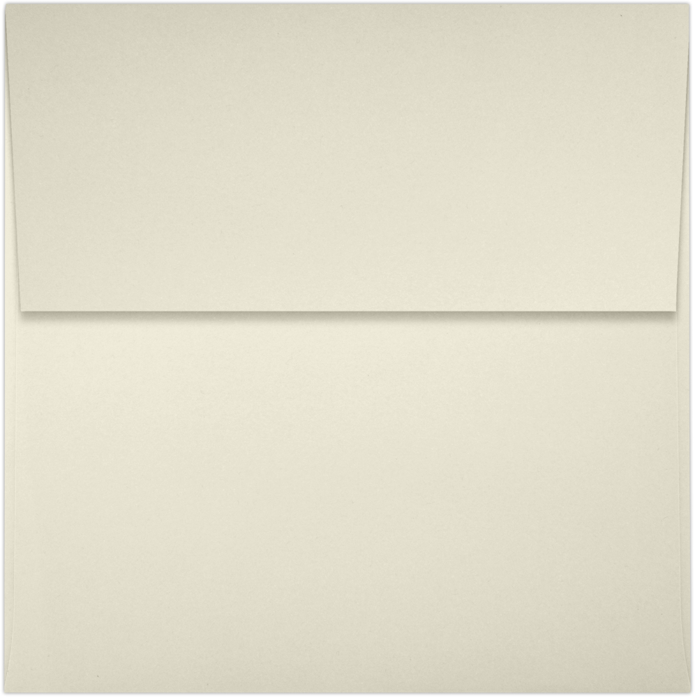 Natural 28lb Cougar 4 x 4 Square Premium Envelopes with Peel & Seal