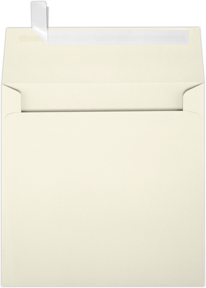 Natural 28lb Cougar 4 x 4 Square Premium Envelopes with Peel & Seal